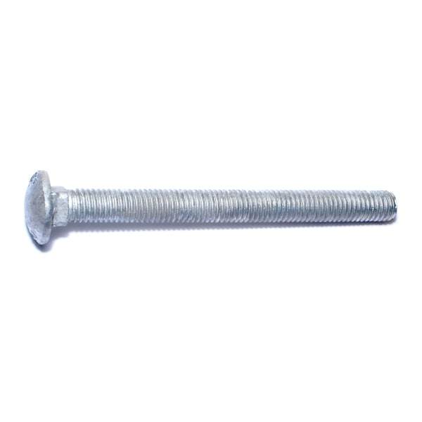 Midwest Fastener Carriage Bolt, Square Neck, 13 (Coarse), 5-1/2 in L, Steel, Hot Dipped Galvanized, 25 PK 05526 - main